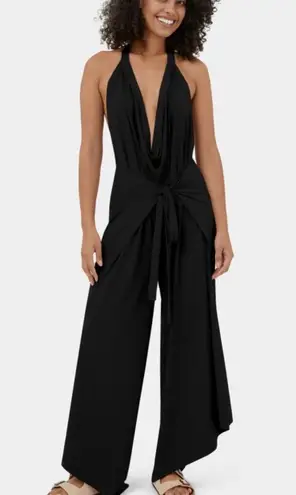 Halara 2 Ways To Wear Palazzo Pants & Jumpsuit Size M Tapshoe Black