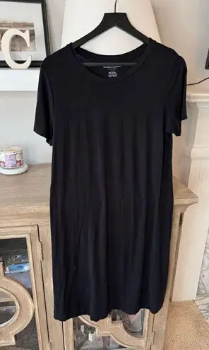 Majestic Filatures Short Sleeve Deluxe Tee Shirt Dress Women’s Size 3 Black Size L