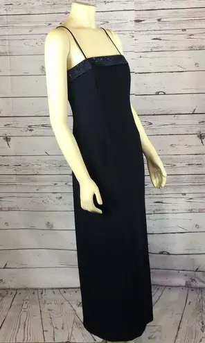 Y2K VINTAGE J. R. NITES BY CALIENDO Navy long dress & Bolero jacket 8 petites Blue Size 8P