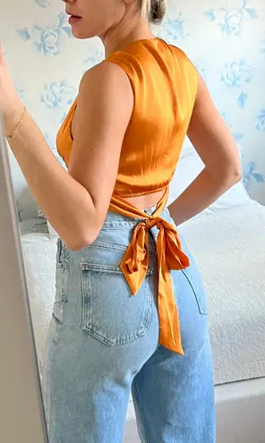 Hansen & Gretel Orange Criss Cross Top thumbnail 5