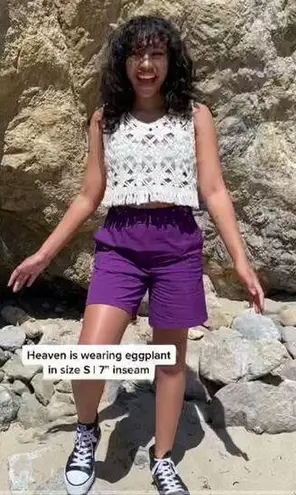 Alder Surf's Up Shorts 5in Inseam Purple Sportswear Hiking Gorpcore Womens XS