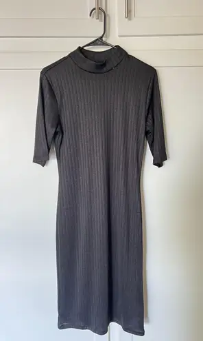 Gap Mockneck Rib Midi Dress