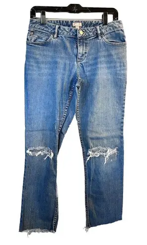 J Jill Jeans Womens 6 Petite Blue Slim Straight Leg Stretch Dark Wash Denim