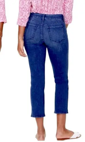 NYDJ Marilyn Straight Leg Crop Snap Closure Medium Wash Women’s Plus Size 24W