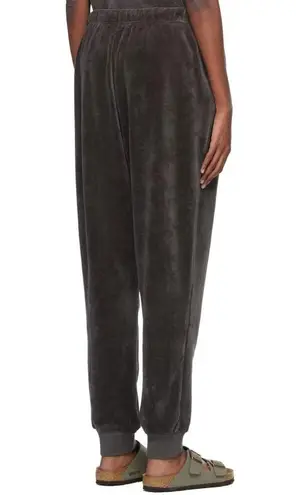 Fear of god Essentials Iron Black Gray Pull-on Velour Lounge Joggers Pants M