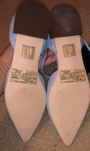 Blue lace up flats NEW Size 7.5