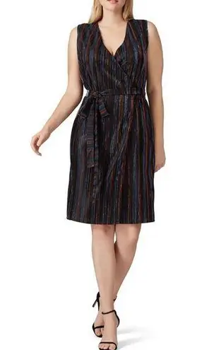 Rachel Roy RACHEL Rainbow Combo Erma Wrap Dress L