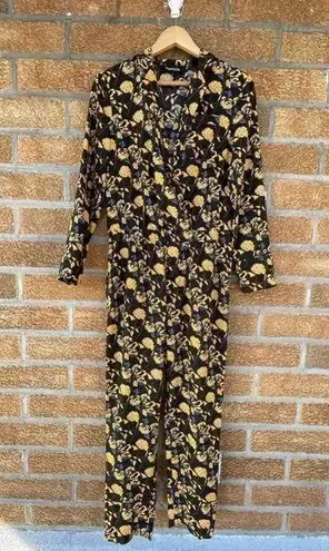 Thakoon Marigold Floral Jumpsuit 4 Black