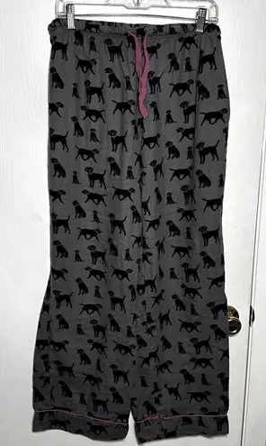 Gander mountain π°3 for $27π° 1X Charcoal Flannel PJ Pants w/ Black Lab Print & Pink Accents