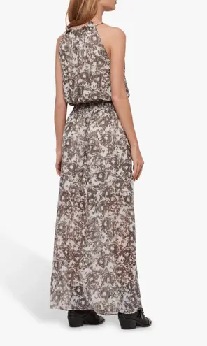 ALLSAINTS Nyla Patterned Dress - Gray - Maxi