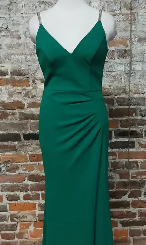 XScape Formal Evening Gown Women's Size 6 Green Maxi Dress Wedding Party