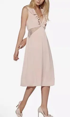 Avec Les Filles NWT Lace Insert Midi Dress