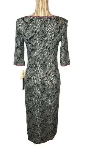 ABS Allen Schwartz A.B.S Allen Schwartz Snakeskin Print Long Maxi Dress Women Sz M