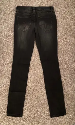 Level 99 Skinny Straight Charcoal Jeans