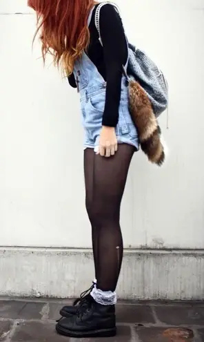 Dollhouse Denim Overalls Sz Large Distressed Coverall Shorts Shortalls Grunge Skater 90s