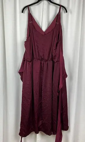 City Chic Pomegranate Red Dreaming Dress Sz.XXL/24 NWT