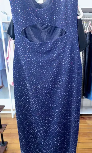 Boutique Reggio Navy Formal Maxi Dress