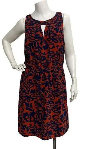 41 Hawthorn Women's Red Orange & Blue Floral Cut Out Neck Isabelle Dress size L Size L