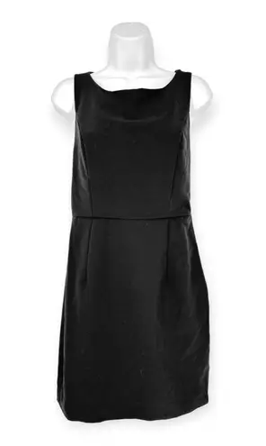 Lovely Day | Small | Sleeveless Square Neck Draped Back Little Black Dress