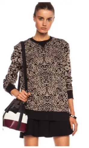 Rag and Bone  amoeba print patterned brown long sleeve crewneck Size XS - Image 1