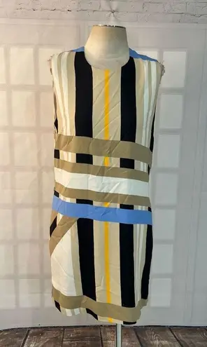 MSGM sleeveless colorful striped sheath dress size 46 or US 10