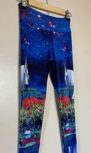 CLEARANCE! Multicolor Unicorn Awaken Leggings Size XS Like New Blue