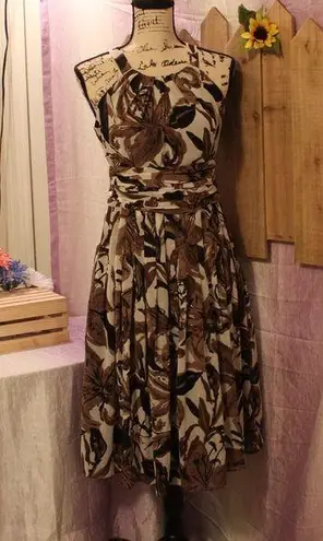 Evan Picone 🔥REDUCED 🔥 Open Shoulder Earth Tone Dress