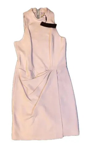 Halston Heritage Lavender Ice Twist Front Sheath Dress Size 10