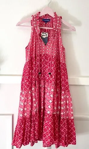 Tuckernuck NWT Ro's Garden Pink Delfina Sofia Mini Dress Size XS