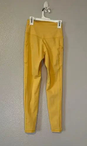 Colorfulkoala Yellow  High Waisted Leggings