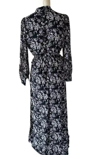 Lush Clothing NWT Lush Long Sleeve Floral Maxi with Side Cut Out