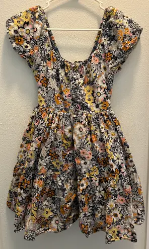 American Eagle AE Floral Button-Front Mini Dress