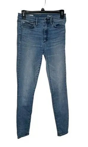 Gap 1969  Women's Jeans Resolution True Skinny High-Rise Stretch Denim Blue 27R