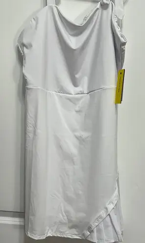 EleVen by Venus Williams White Sheath One Shoulder Mini Dress Size L