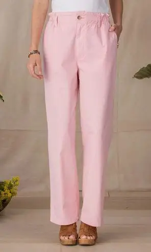 Sundance Junie Pants Blush Pink Cotton Chinos Lightweight Summer Spring Size 6