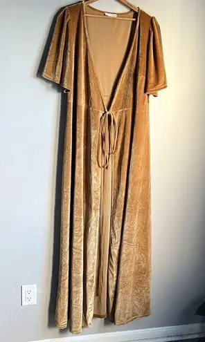 Baltic Born Meghan Velvet Wrap Maxi Dress