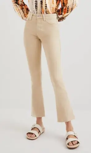 Desigual NWOT Beige Marlon Flared Cropped Jeans, Size 40