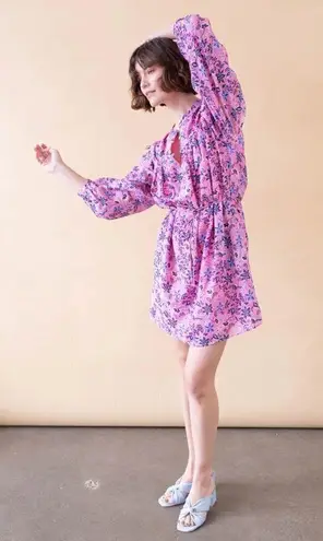 💕XIRINA💕 Bellamy Henley Mini Dress ~ Sweet Vines Medium M NWT Pink