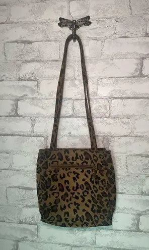 Nine West Vintage 90’s  Cheetah Print Shoulder Bag Medium Sized Gold Hardware