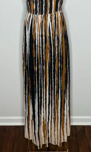 Torn By Ronny Kobo Ronny Kobo Multicolored Salee V-neck Flowy Maxi Dress Womens Size Medium