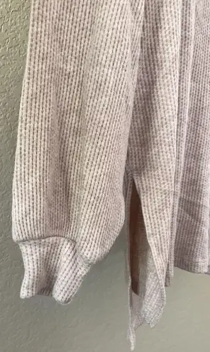 Staccato Boutique Oatmeal cowl neck waffle sweater