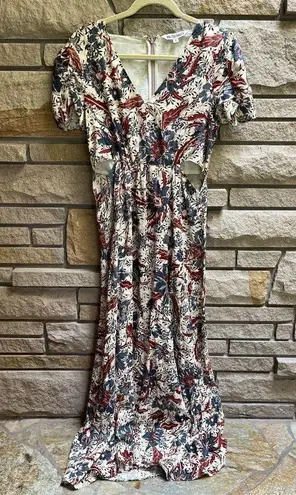 Walter Baker Jada Dancing Lotus Maxi Dress Floral Print bohemian Sz 6