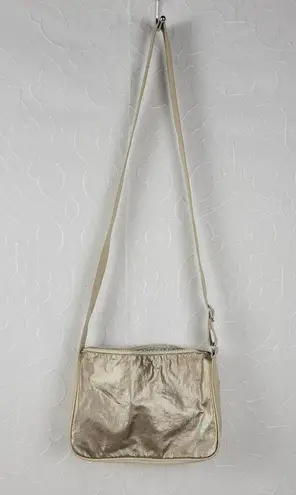 Kipling  Callie Womens Crossbody Bag Gold Metallic Lightweight Casual Purse Bag