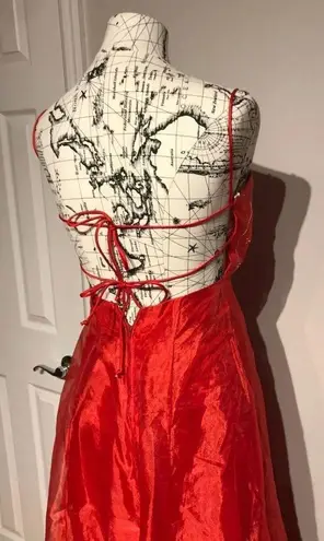 Morgan Gown Corset Prom Sheer Shiny Lace Up Corset Open Back A