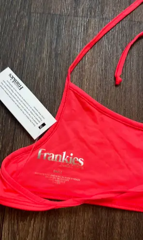 frankie's bikinis Frankie’s Bea Top in Coral