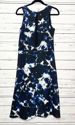 Olive & Oak NWT Sleeveless Dress Size Large Blue Black White