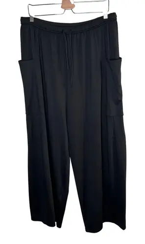 Halara Womens XL Elastic Waistband Drawstring Pocket Palazzo Wide Leg Pants - Image 1