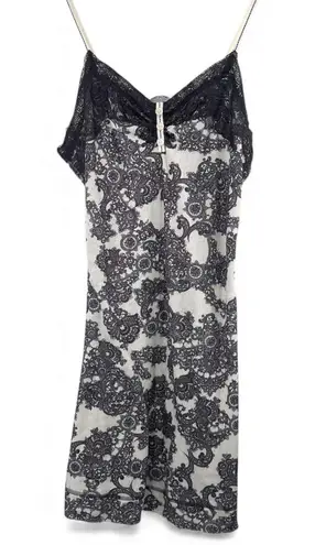 Soma S Chemise slip dress Pajama Sleepwear Short Tank Sleeveless Lace Women