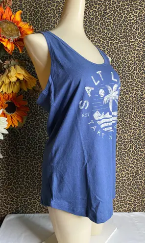 Salt Life NWOT Washed Navy DRIFT AWAY RacerBack Tank Top MEDIUM