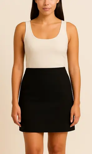 Lafayette 148 New York Virgin Wool Black Mini Skirt Women’s Size: 8